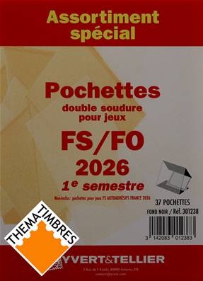 Pochettes 1er semestre 2026 pour FS FO Yvert et Tellier 301238