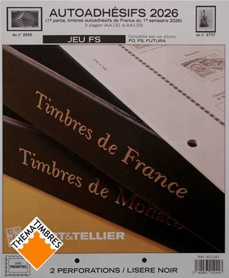 Jeu France Futura FS 2026 1er sem. Autoadhésifs Yvert 301241