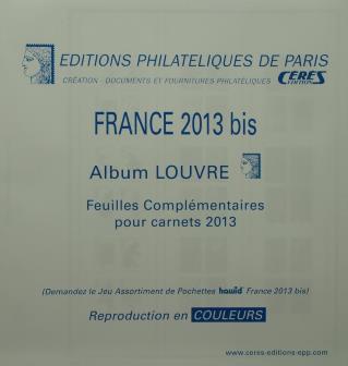 Feuilles complementaires carnets autocollants 2013 Louvre Standard Edition Ceres