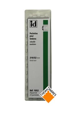 25 bandes ID double soudure fond noir 210 x 52 mm ID1052