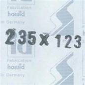 10 bandes Hawid double soudure fond noir 235 x 123 mm ID1123 HA235123