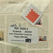 Feuilles France 2020 2e semestre avec plaquettes SAFE DUAL 2920-2