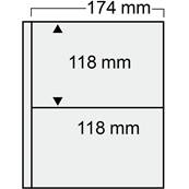 10 feuilles FDC à 2 cases Compact SAFE 7874