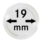 10 Capsules 19 mm pour pieces 2 cent euro LINDNER 2250019P