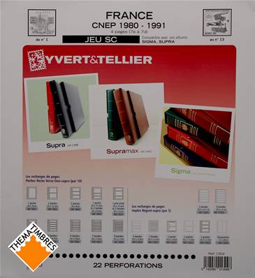 Jeu Blocs CNEP SC 1980 à 1991 Yvert et Tellier 1304