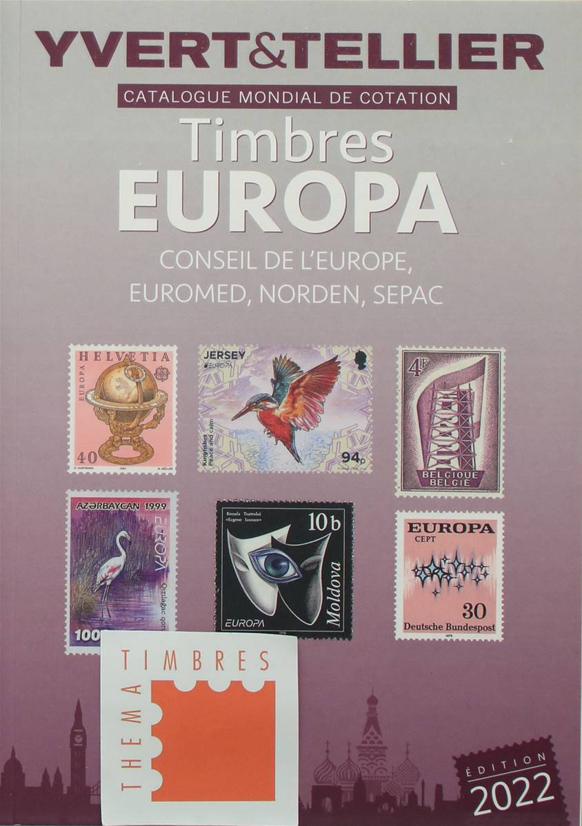 Catalogue des Timbres Europa 2022 et 2024 Yvert et Tellier 138303