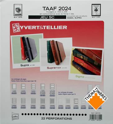 Jeu TAAF SC 2024 Yvert et Tellier 138725