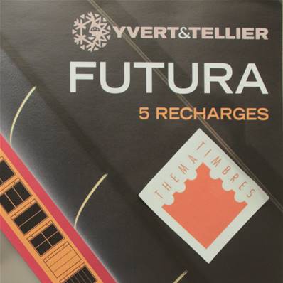 recharge 5 feuilles plastique 3 bandes verticales Futura C30 Yvert&Tellier 1634