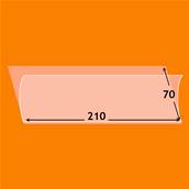 10 bandes 210 x 70 mm simple soudure fond tranparent YT180708