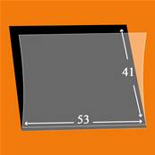 50 pochettes 53 mm x 41 mm simple soudure fond noir Yvert 18116