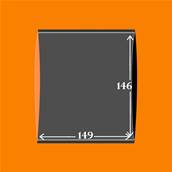 10 pochettes 146 x 149 D double soudure fond noir Yvert 18146