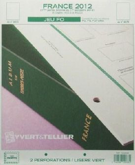 Jeu France Futura FO 2012 1er semestre Yvert et Tellier 720033
