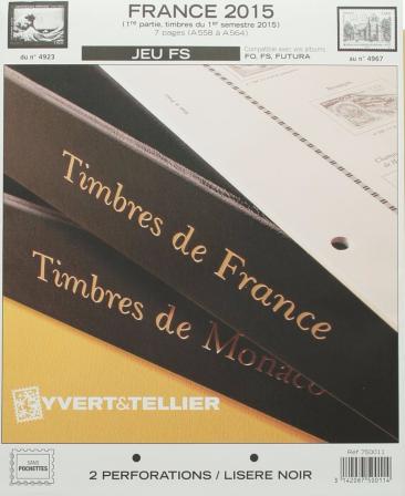 Jeu France Futura FS 2015 1er semestre Yvert et Tellier 750011