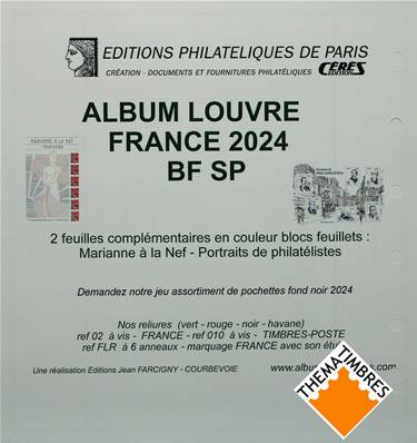 Feuilles Blocs Spéciaux 2024 Louvre Standard Editions Ceres FF24BF