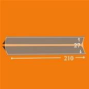 25 bandes Hawid double soudure fond noir 210 x 27 mm ID1027