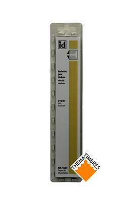 25 bandes ID double soudure fond noir 210 x 27 mm ID1027