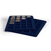 2 plateaux 24 cases carrés 33 mm TAB S bleu Leuchtturm 336508