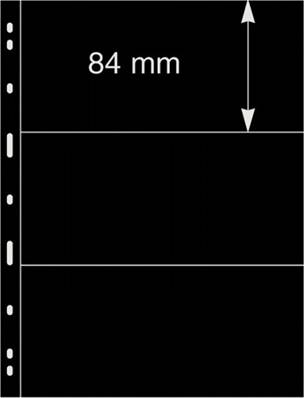 5 feuilles UNIPLATE noires 073 LINDNER