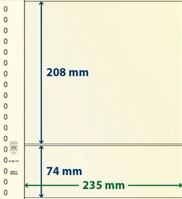 10 feuilles neutres LINDNER T 802213P