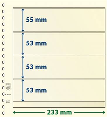 5 feuilles neutres double face LINDNER dT dT802412P