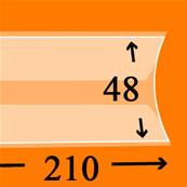 15 bandes Hawid double soudure fond transparent 210 x 48 mm HA3048