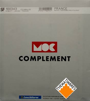 Feuilles France 2025 Blocs Souvenirs à pochettes MOC CC15BS/25 100343