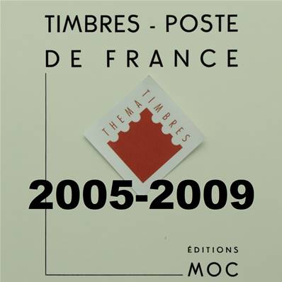 Feuilles France de 2005 à 2009 avec pochettes MOC MC15/9 311899