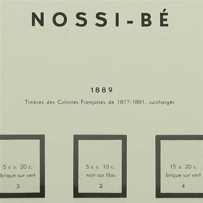 Nossi Be 1889-1894 avec pochettes MOC 341266