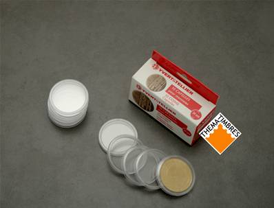 10 capsules 34 mm pour médailles souvenirs Yvert et Tellier 3101132