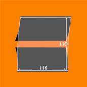 10 pochettes ID double soudure fond noir 148 x 140 mm ID1251