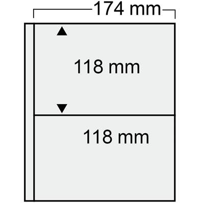 10 feuilles FDC à 2 cases Compact SAFE 7874