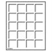 2 plateaux 20 cases carrés 41 mm TAB S bleu Leuchtturm 318864