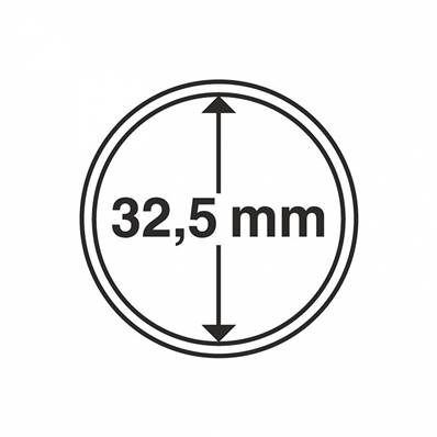 10 Capsules 32.5 mm pour pieces Leuchtturm GRIPS 32.5 308039