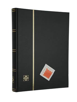 classeur pour timbres 64 pages blanches BASIC W64 noir Leuchtturm 325030