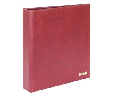 Album à vis pour feuilles mobiles Lindner 1190 rouge