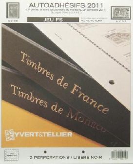Jeu France Futura FS 2011 2e semestre Autoadhésifs Yvert et Tellier 710014