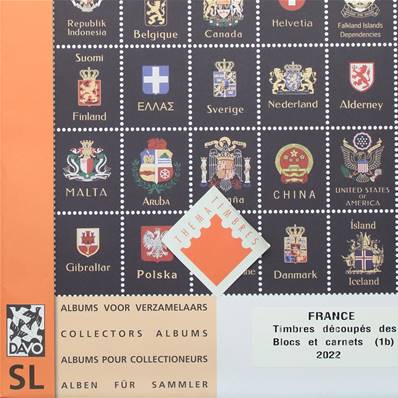 Feuilles standard ST-LX 1B timbres découpés blocs carnets France 2022 DAVO 53772
