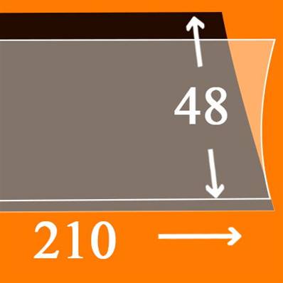 25 bandes Hawid simple soudure fond noir 210 x 48 mm HA1048 301752