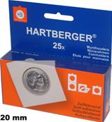 boite de 25 étuis carton HB autocollants 20 mm Hartberger 8320020