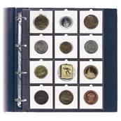 5 feuilles 434 pour cadres monnaies 67 mm Compact A4 Safe
