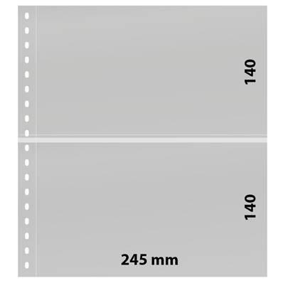 10 feuilles 2 bandes blanches OMNIA 010P LINDNER