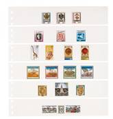 10 feuilles 6 bandes blanches OMNIA 014P LINDNER