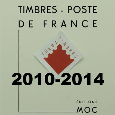 Feuilles France de 2010 à 2014 avec pochettes MOC MC15/10 343171