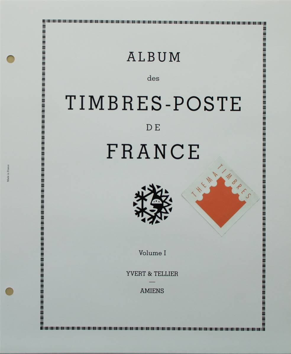 Album de timbres-poste Timbres de France / Yvert & Tellier / Futura  Volume 1.