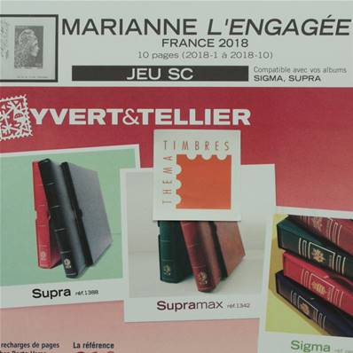 Jeu France Marianne l'engagée SC 2018 Yvert et Tellier 133425