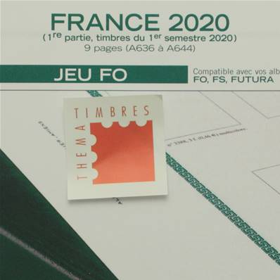 Jeu France Futura FO 2020 1er semestre Yvert et Tellier 135107