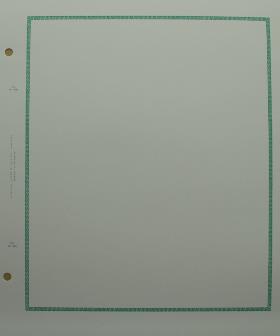 50 feuilles lisere vert Futura FO blanche Yvert et Tellier 1428
