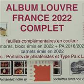 Feuilles France 2022 complet Album Louvre Edition Ceres FF22C