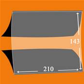10 pochettes Hawid double soudure fond noir 210 x 143 mm ID1224