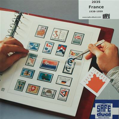 Feuilles France 1938 à 1959 SAFE DUAL 2035